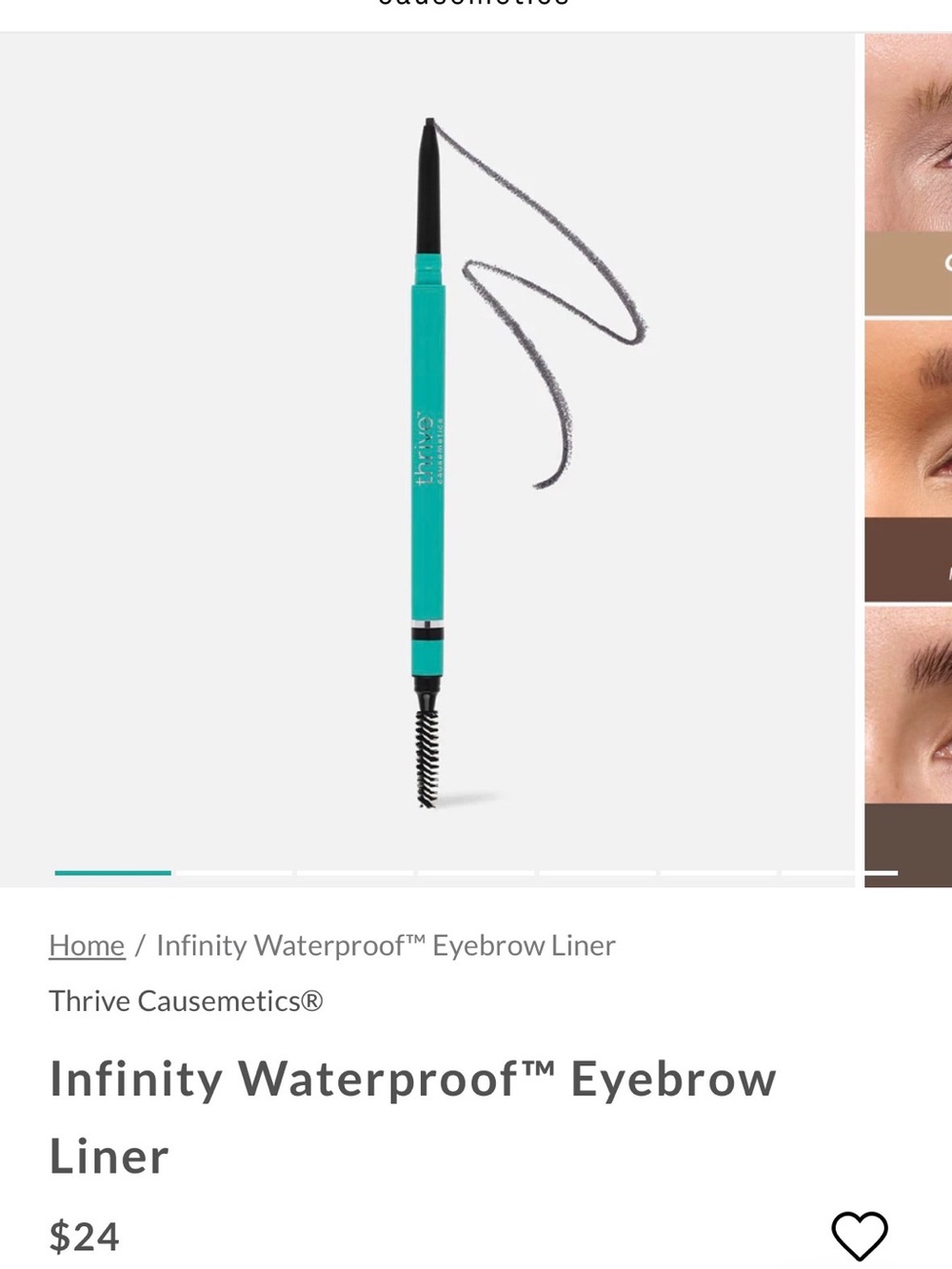 Thrive Causemetics Infinity waterproof eyebrow liner